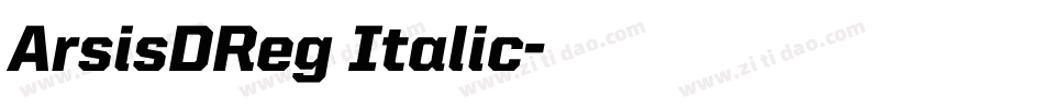 ArsisDReg Italic字体转换